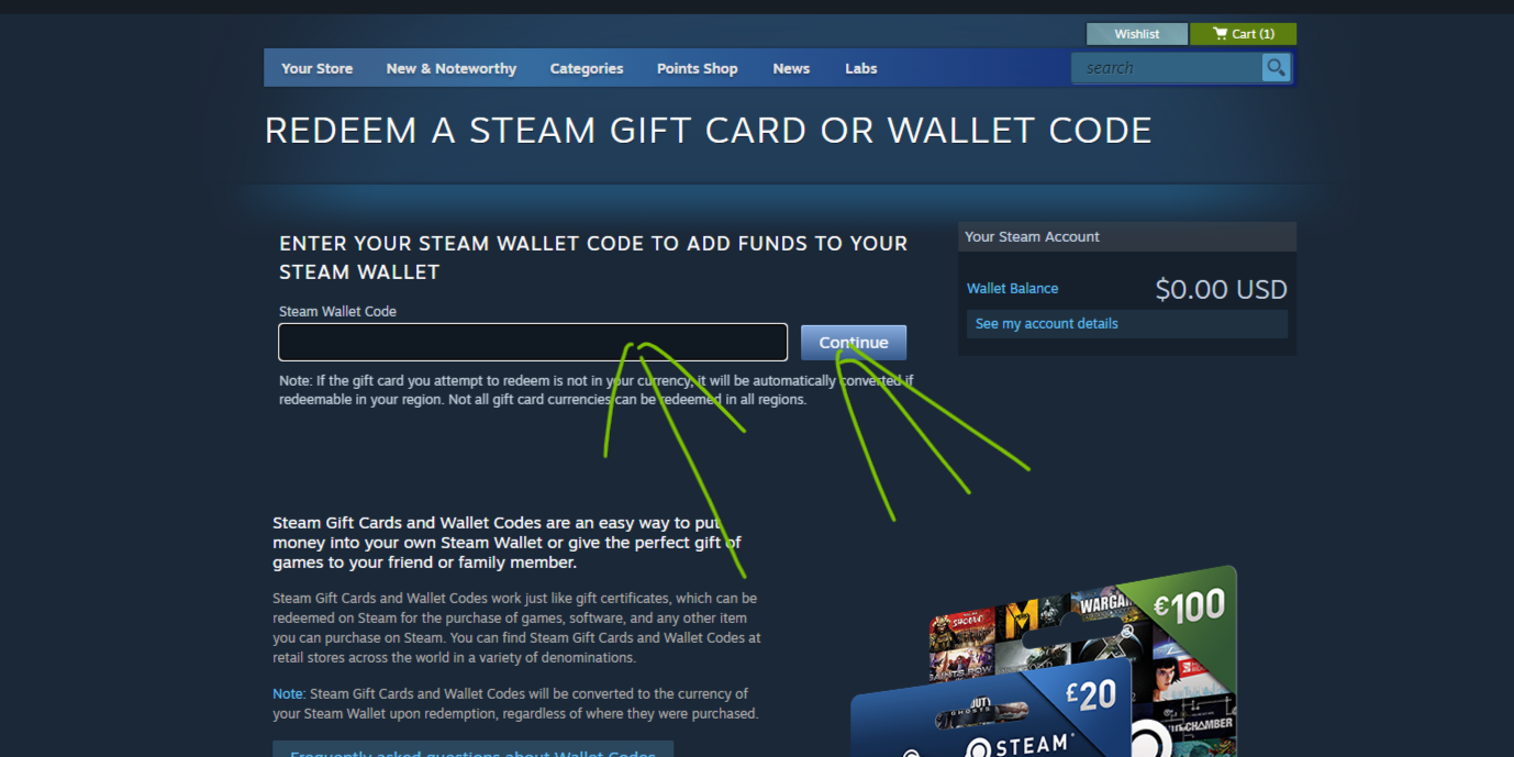 Steam Wallet Redeem Step 3
